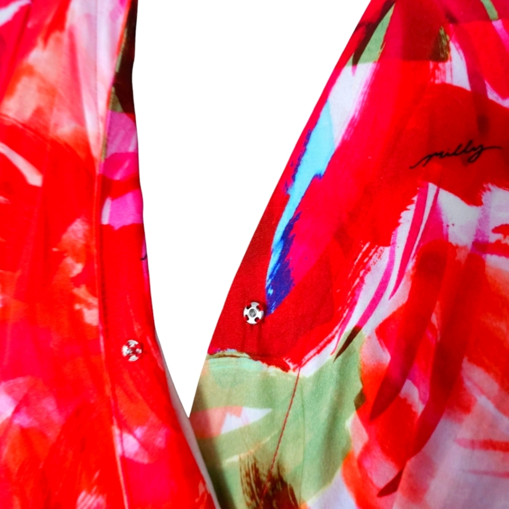Milly Red Floral Mini Dress - Picture 6 of 15